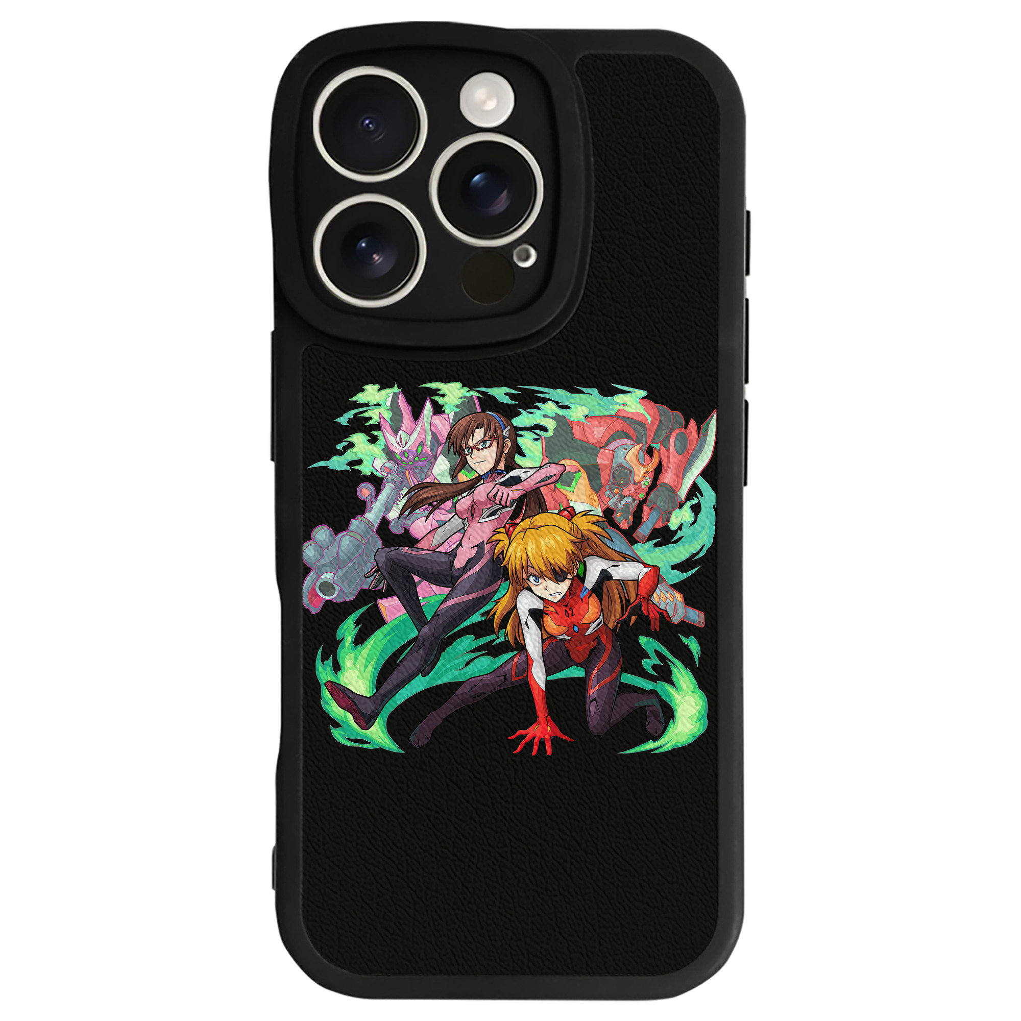 （画像用） EVA 新世紀エヴァンゲリオン 【iPhone 16シリーズ対応】シリコンスマホケース（レザー調） 材質：シリコン